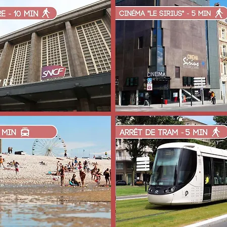 Le Nid Douillet - Confort à Proximité De La Gare - Tram à 5 Min Apartamento *